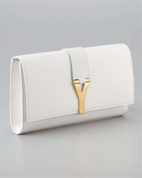 ysl clutch white